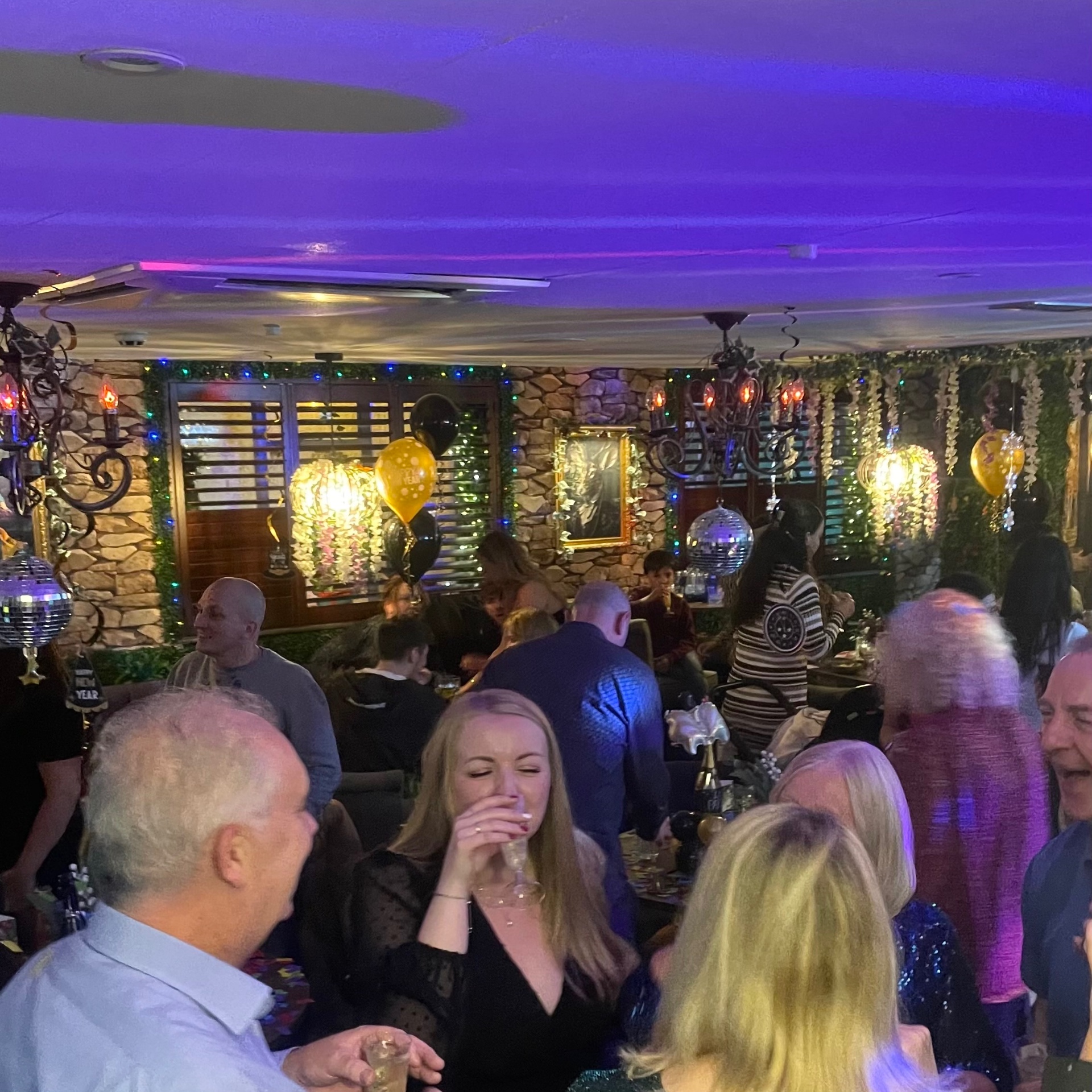 Guests celebrating New Year's Eve at Enchant