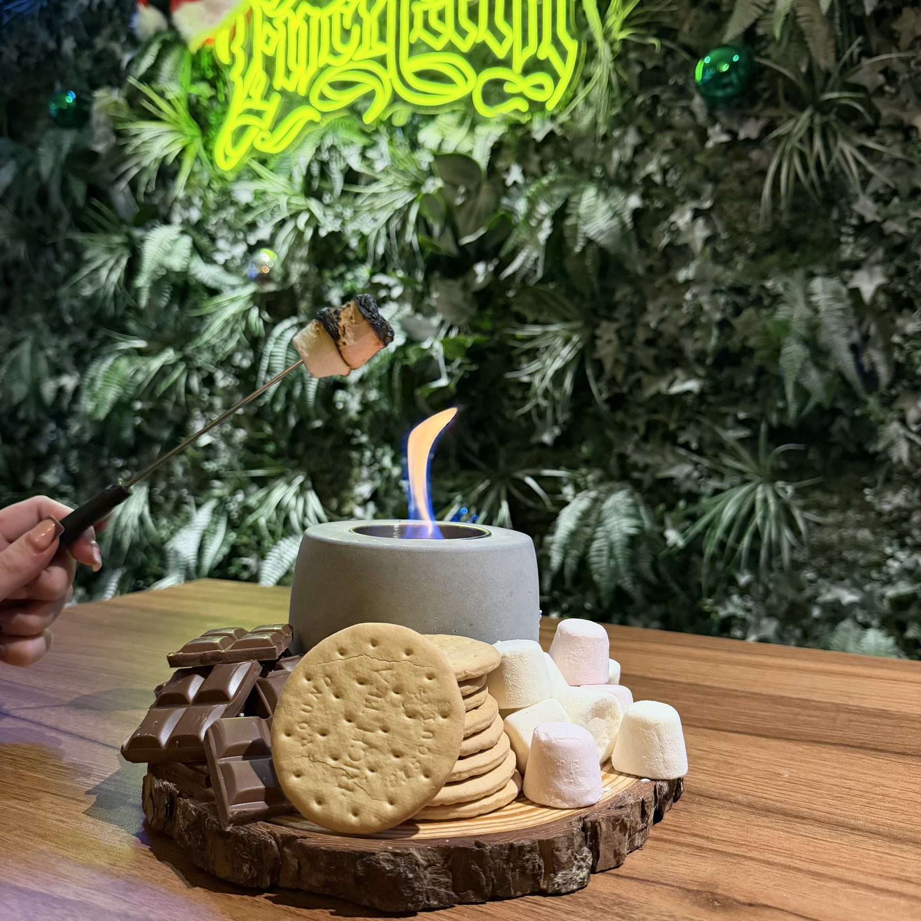 Close-up of the afternoon tea stand