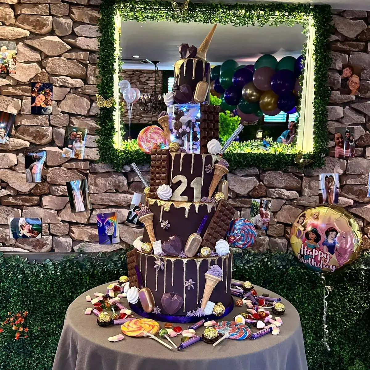 Celebration details at an Enchant party