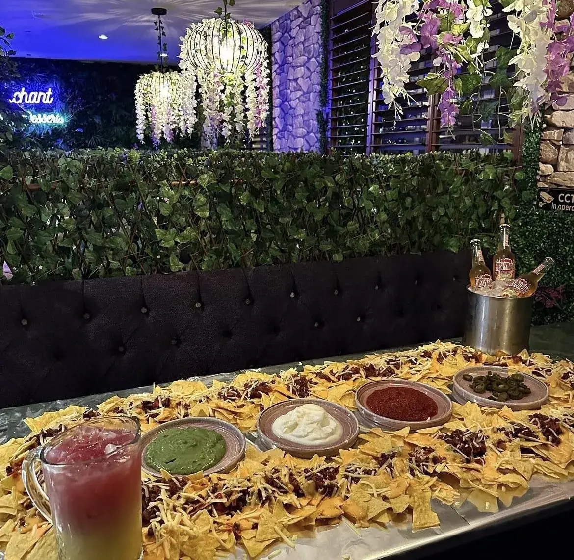 Ultimate nacho table sharing experience at Enchant